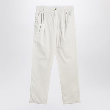 Brunello Cucinelli White corduroy pants
