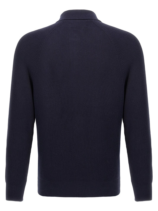 Brunello Cucinelli Ribbed Polo Shirt