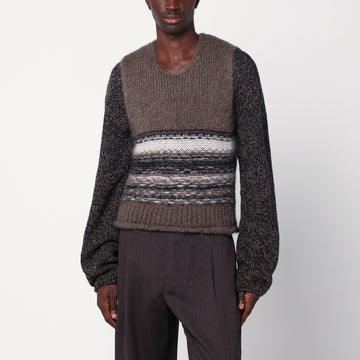 Our Legacy Brown mohair and wool waistcoat