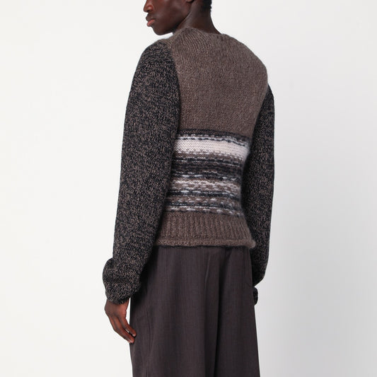 Our Legacy Brown mohair and wool waistcoat