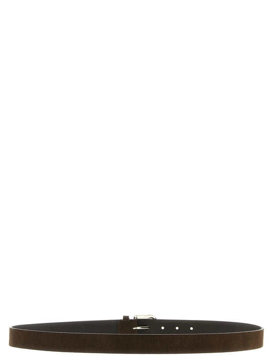 Brunello Cucinelli Inverted Leather Belt