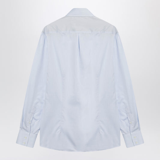 Brunello Cucinelli Light blue cotton shirt