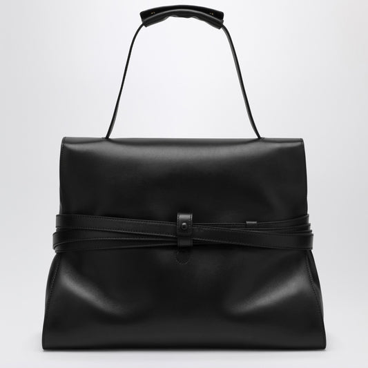 Moschino Large Handbag in Black Leather