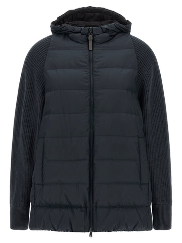 Brunello Cucinelli Shiny Zipper Pull Down Jacket
