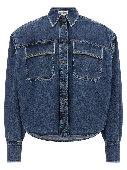 Brunello Cucinelli Shiny Pockets Shirt