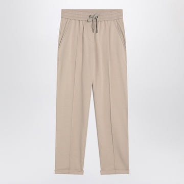 Brunello Cucinelli Beige cotton joggers