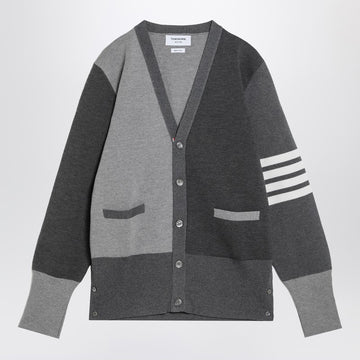 Thom Browne Gray cardigan in virgin wool