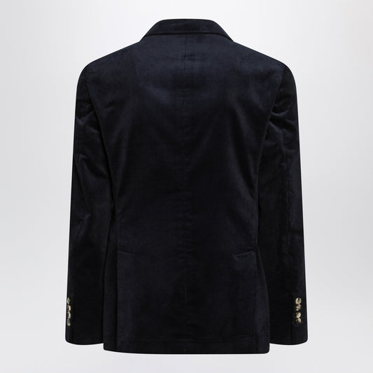 Brunello Cucinelli Navy blue corduroy jacket