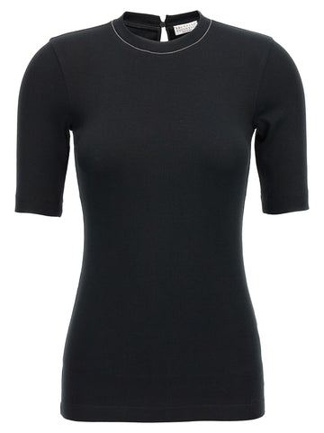 Brunello Cucinelli Monile Ribbed T-shirt