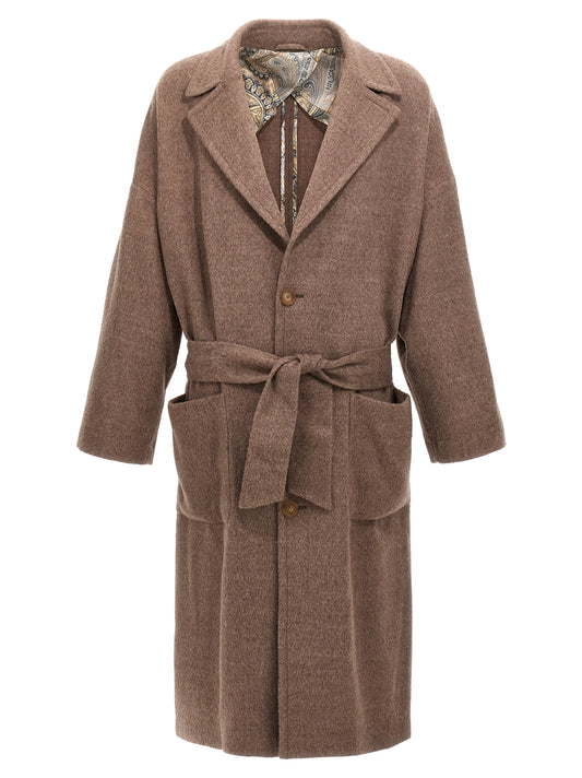 Etro Single-breasted Wool Coat
