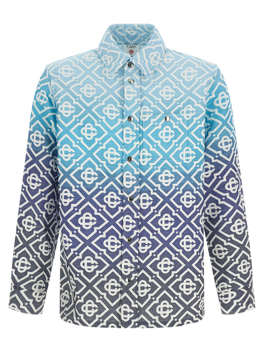 Casablanca Shacket Monogram Gradient Jacquard