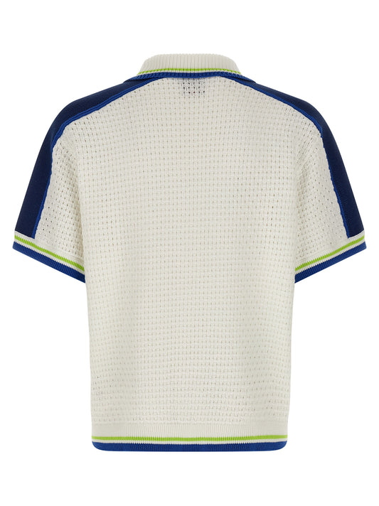 Casablanca Tennis Cotton Crochet Shirt
