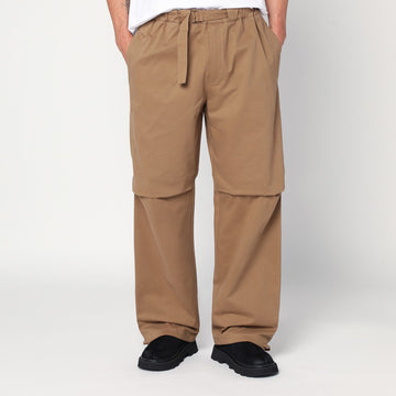 DARKPARK Tobacco-coloured Jordan wide leg trousers