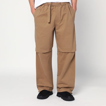 DARKPARK Tobacco-coloured Jordan wide leg trousers