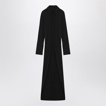 Sportmax Black shirt dress in viscose jersey