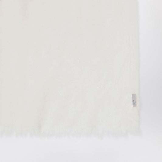 Destin White milk cashmere scarf