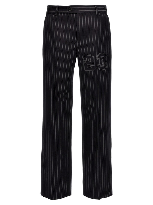 Off White Off-white 23 Pinstripes Trousers