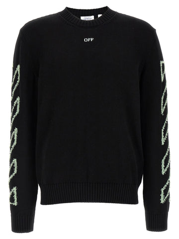 Off White Diag Outline Sweater