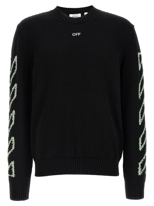 Off White Diag Outline Sweater