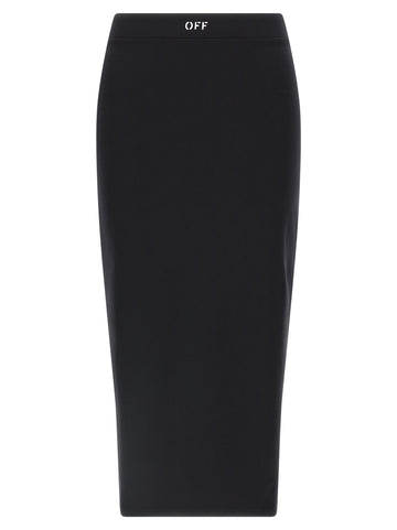 Off White Logo Skirt