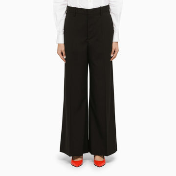 Marni Black wool palazzo trousers