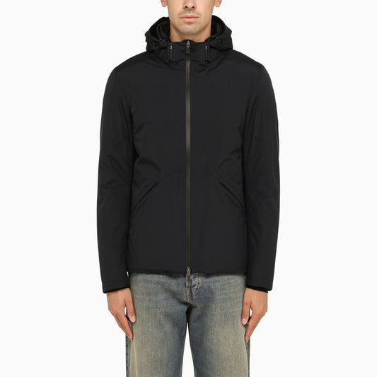 HERNO Blue padded nylon parka