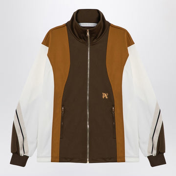 Palm Angels Sweatshirt over colour-block brown/ochre