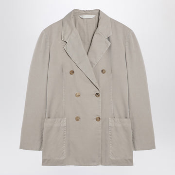 Palm Angels Beige double-breasted cotton jacket