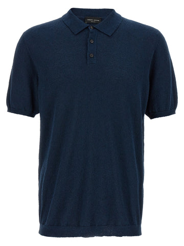 Roberto Collina Spongy Cotton Polo Shirt