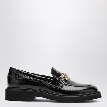ROGER VIVIER Black patent leather Viv'' Rangers loafer