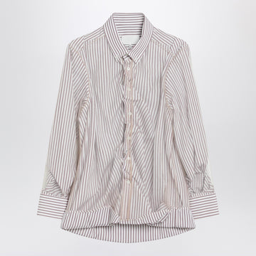 Maison Margiela Striped layered tulle shirt