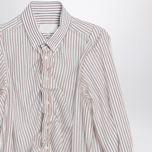 Maison Margiela Striped layered tulle shirt