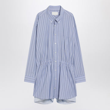 Maison Margiela Light blue striped shirtdress