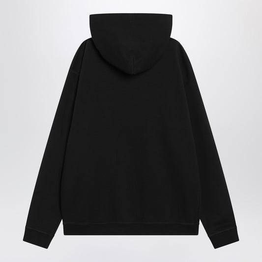 Maison Margiela Black hoodie with reversed logo