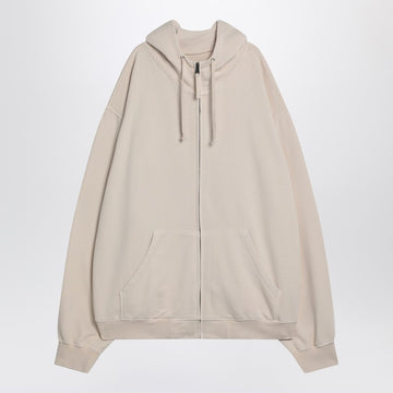 Maison Margiela Oversized écru hoodie with Numeric logo