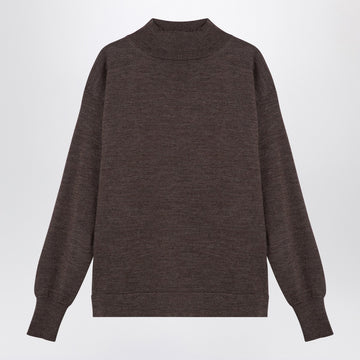 Maison Margiela Brown wool turtleneck sweater