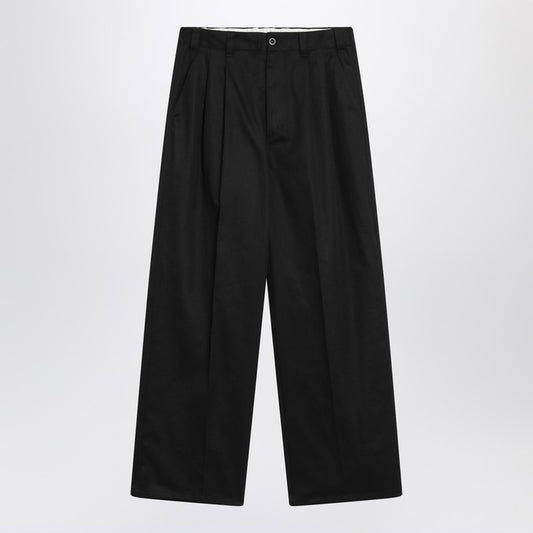 Maison Margiela Wide black pants in cotton blend