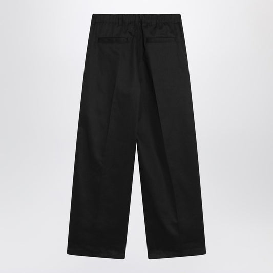 Maison Margiela Wide black pants in cotton blend