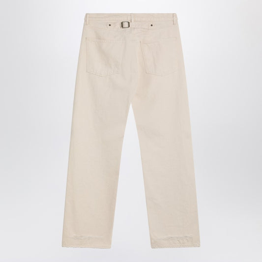 Maison Margiela Ecru cotton trousers