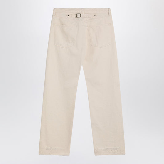 Maison Margiela Ecru cotton trousers