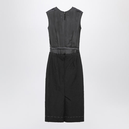 Maison Margiela Grey mélange sleeveless dress