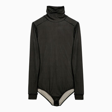 Maison Margiela Black viscose jersey bodysuit