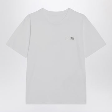 MM6 Maison Margiela White T-shirt with Numeric patch