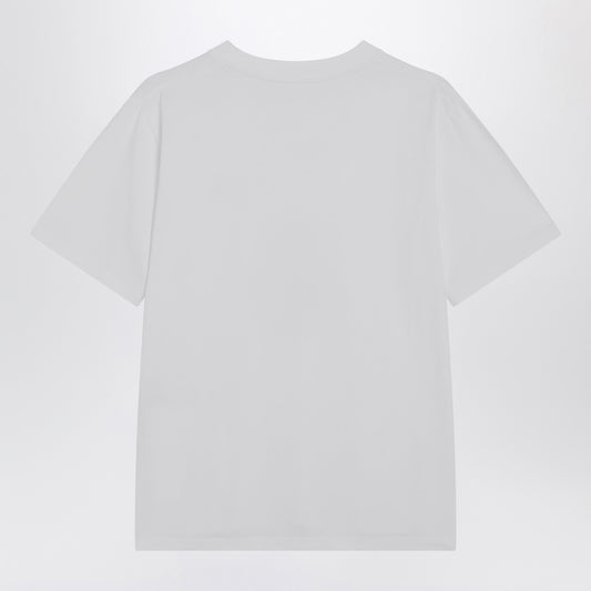 MM6 Maison Margiela White T-shirt with Numeric patch