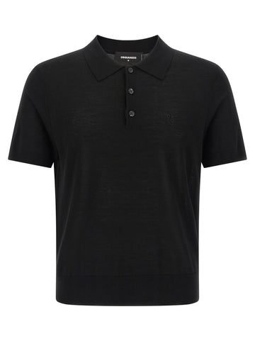 Dsquared2 Wool Polo Shirt