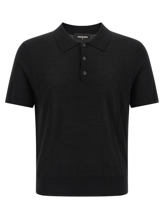 Dsquared2 Wool Polo Shirt