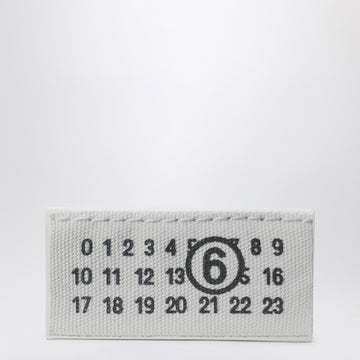 MM6 Maison Margiela White fabric clutch numeric