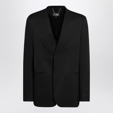 MM6 Maison Margiela Black single-breasted jacket in wool blend