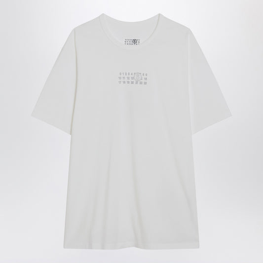 MM6 Maison Margiela White Numeric Signature T-shirt