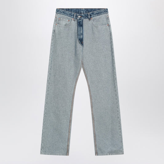 MM6 Maison Margiela Two-tone washed jeans